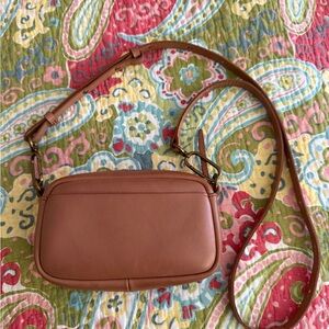Madewell brand Tan Leather Crossbody Bag